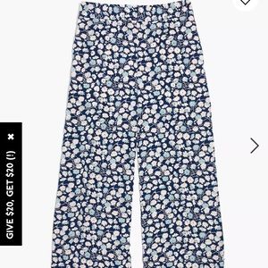 Madewell Huston Pull-On Crop Pants in French Floral- NWT - XL